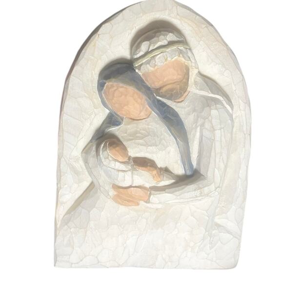 Willow Tree Vintage 2002 Holy Family A Child is Born Plaque/Ornament - Picture 1 of 4